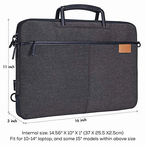 Lymmax Laptop Bag, 10-14 Inch Laptop Case with Shoulder Strap, Waterproof Laptop Briefcase Notebook