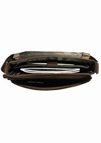 Mancini Leather Goods Crossover 12" Laptop/Tablet Bag for RFID Secure Pocket