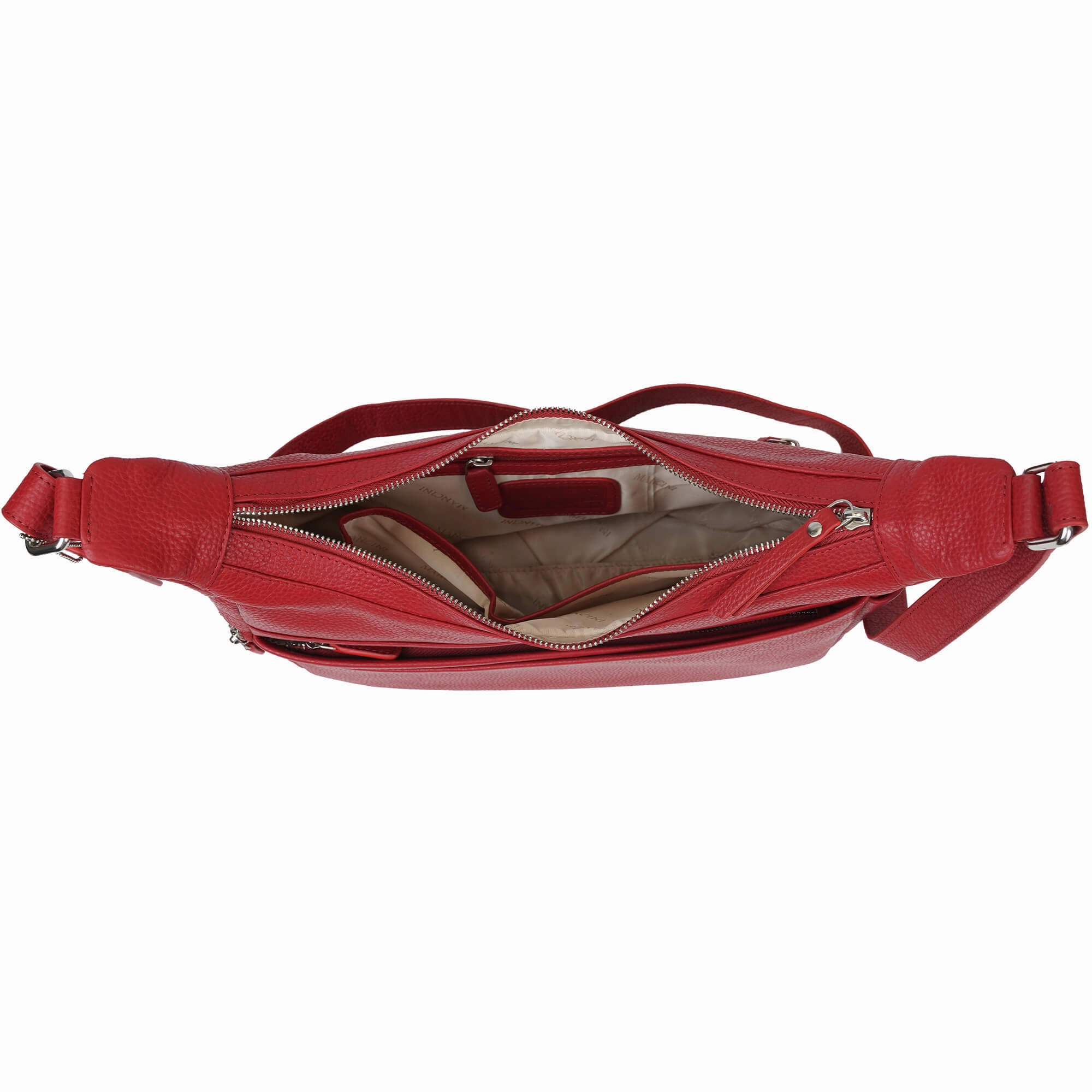 Mancini Pebbled June Crossbody Handbag