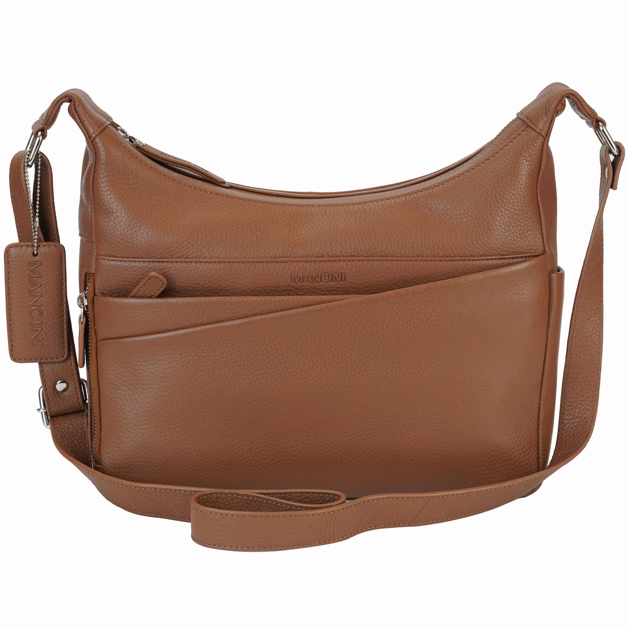 Mancini Pebbled June Crossbody Handbag