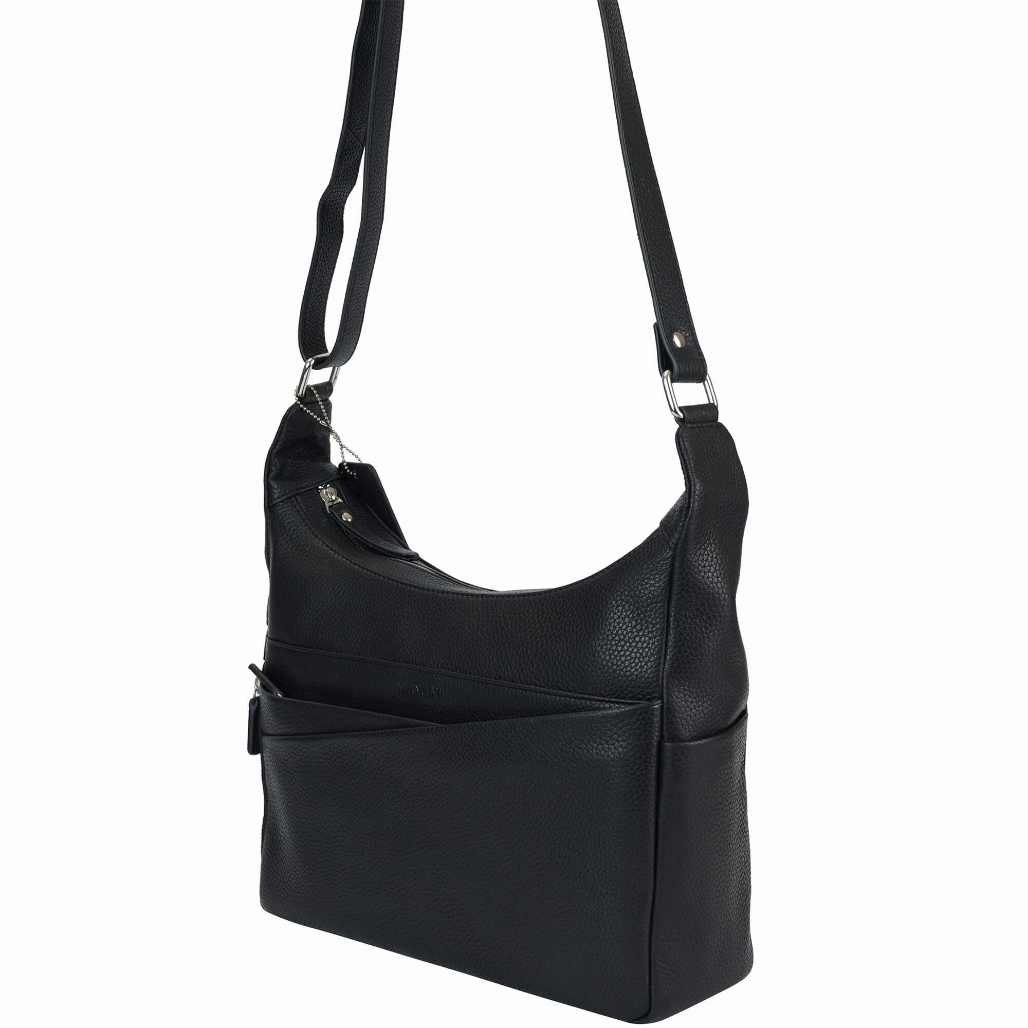 Mancini Pebbled June Crossbody Handbag