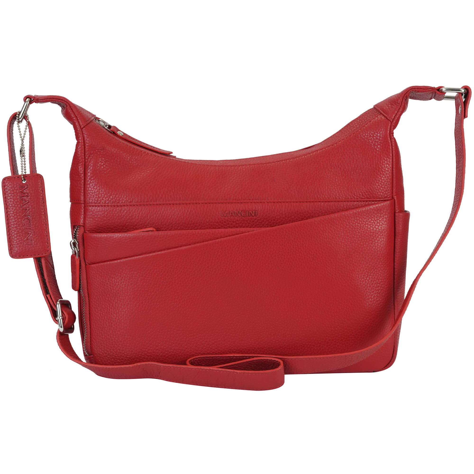 Mancini Pebbled June Crossbody Handbag