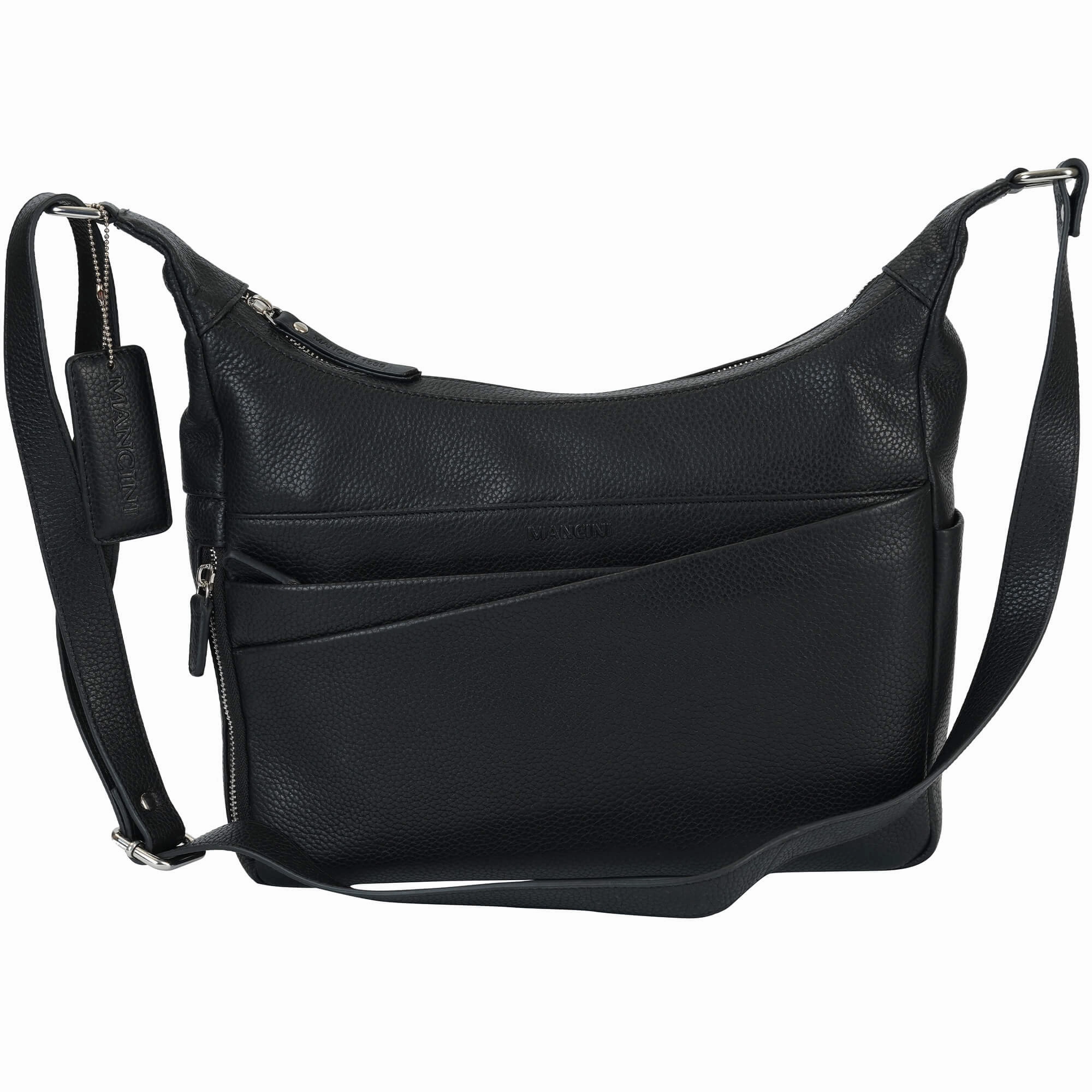 Mancini Pebbled June Crossbody Handbag
