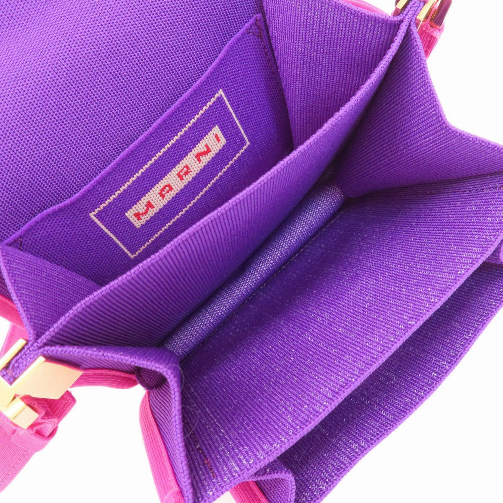 Marni  Canvas Shoulder Bag (Pre-Owned)