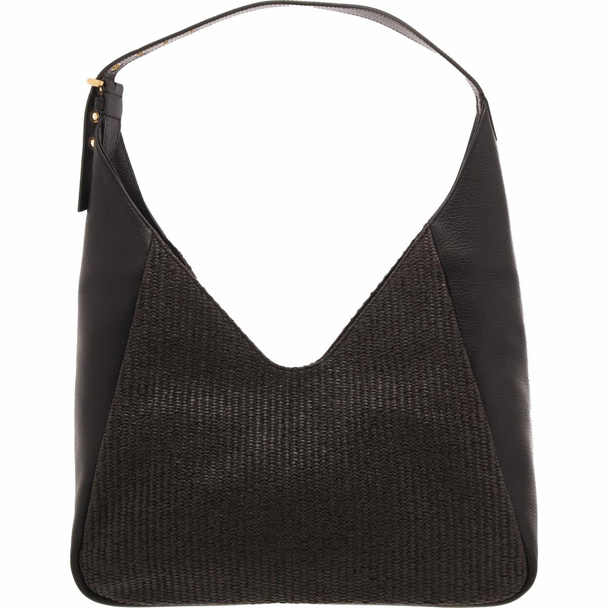 Marza Womens Mixed Media Leather Shoulder Handbag