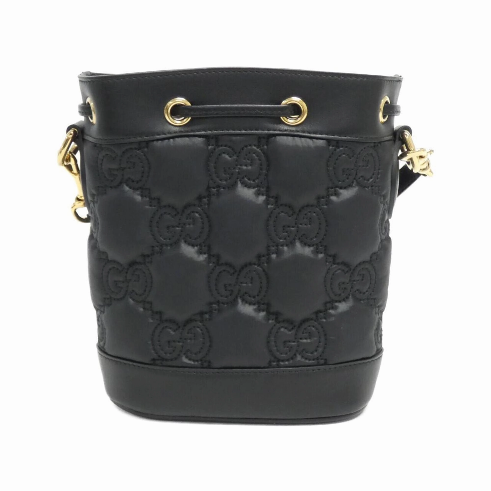 Matelasse Leather Shoulder Bag with Key Charm