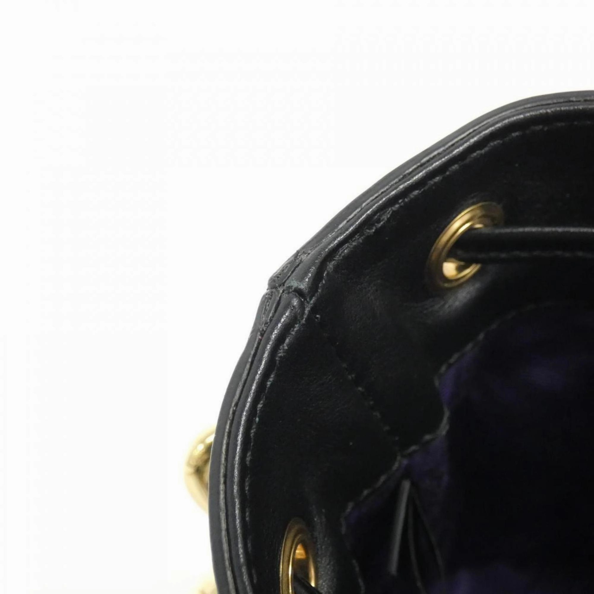 Matelasse Leather Shoulder Bag with Key Charm