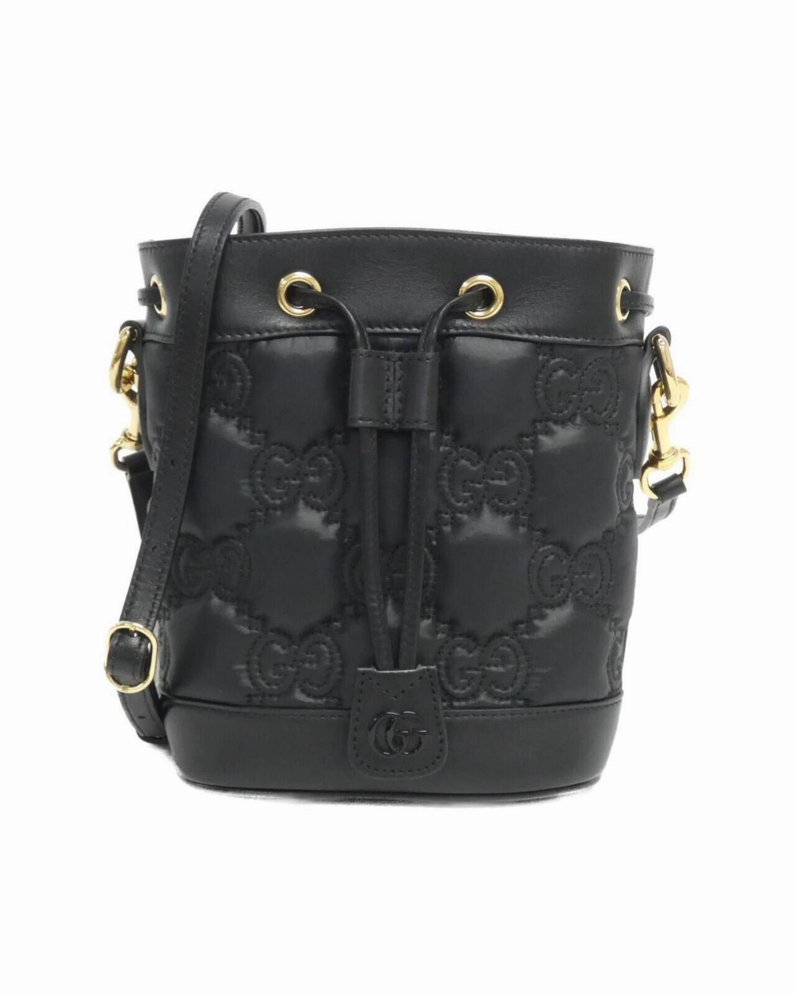Matelasse Leather Shoulder Bag with Key Charm