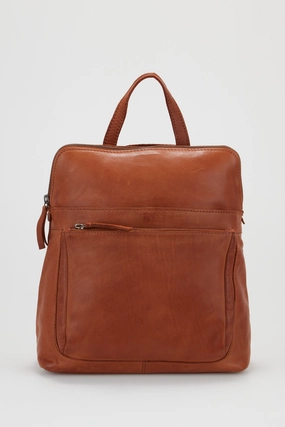 Maya Leather Convertible Backpack