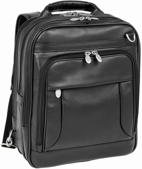 Mcklein I Series Lincoln Park Leather Three-Way Computer Briefpack