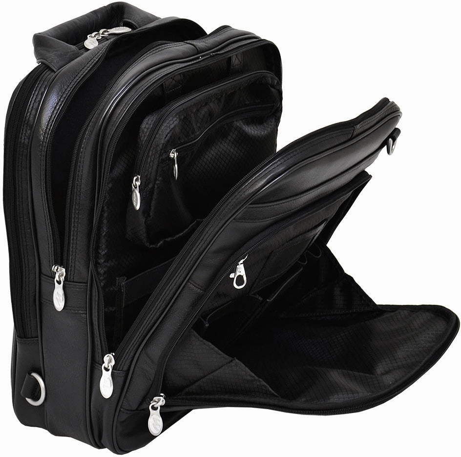 Mcklein I Series Lincoln Park Leather Three-Way Computer Briefpack