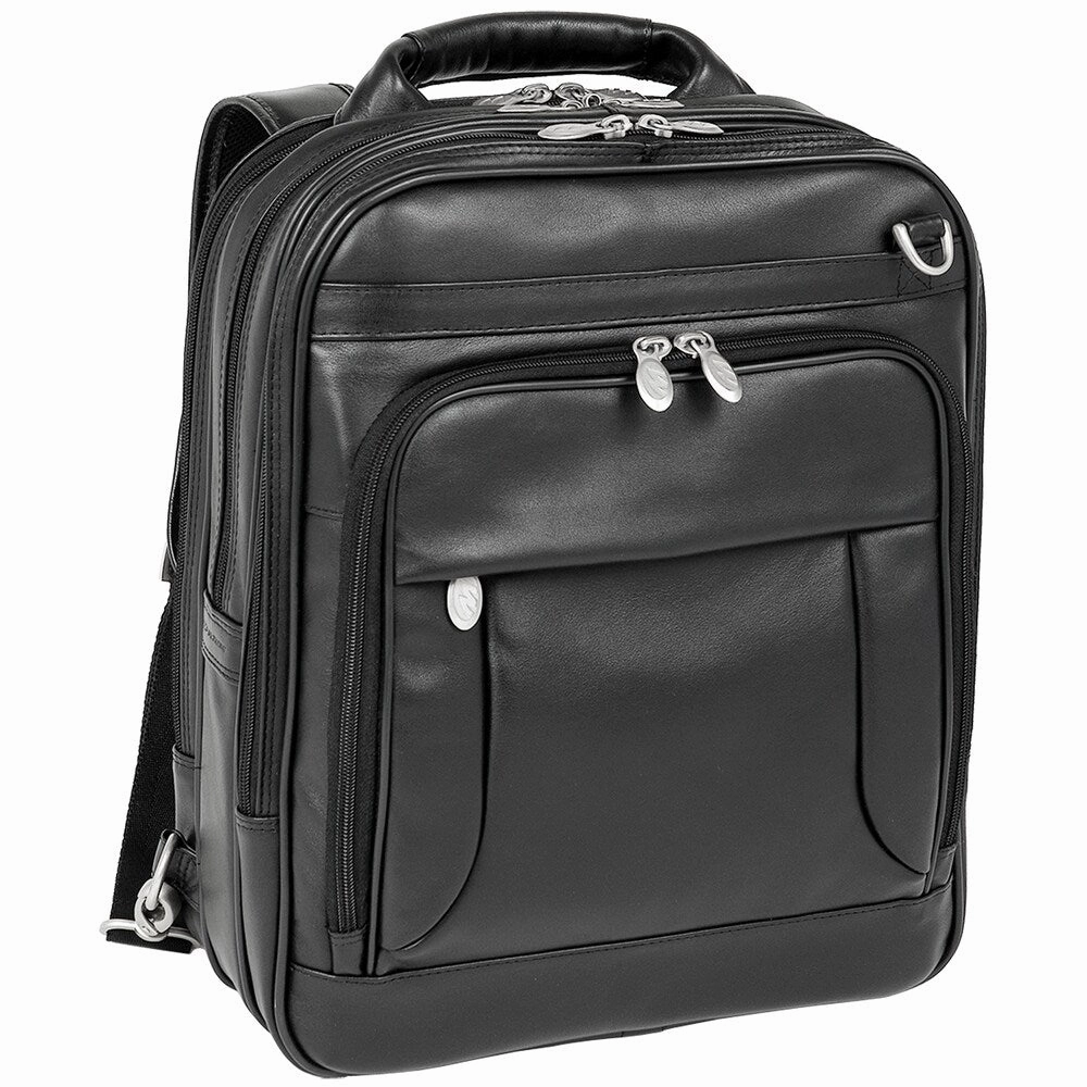 McKlein Lincoln Park LeatherThree-Way Computer Briefpack.