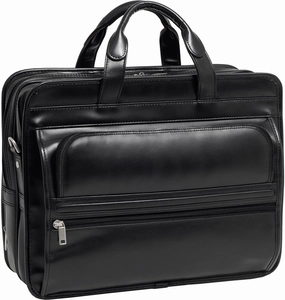Mcklein P Series Elston Nylon Dbl Compartment Laptop Case