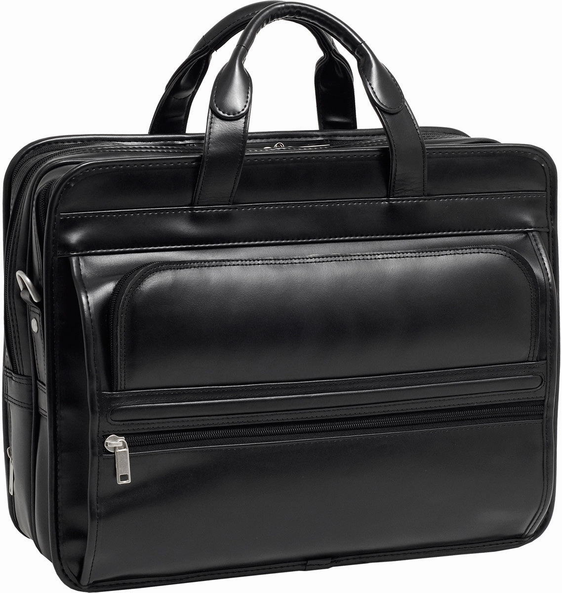 Mcklein P Series Elston Nylon Dbl Compartment Laptop Case