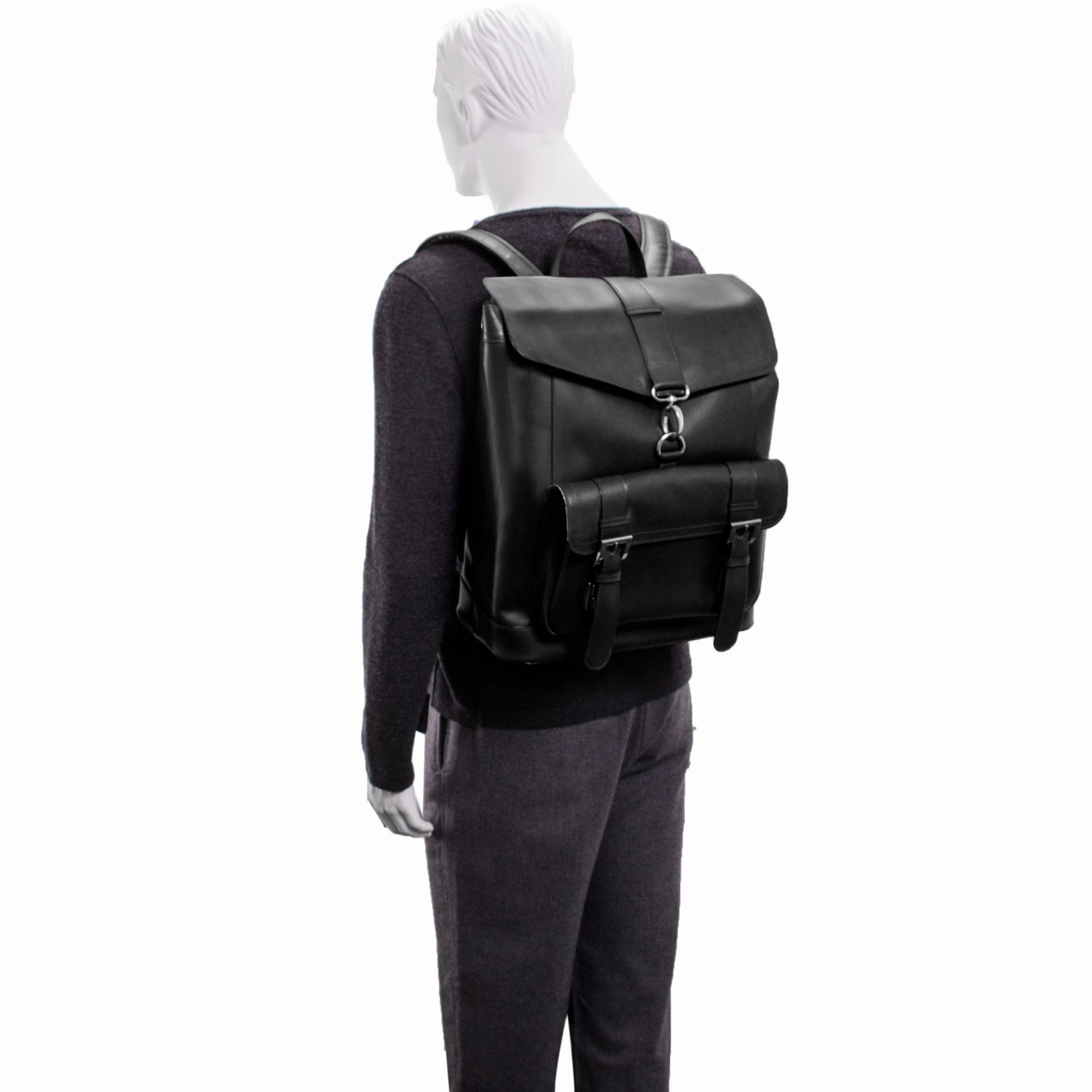 McKlein USA Hagen 15" Leather Laptop Backpack