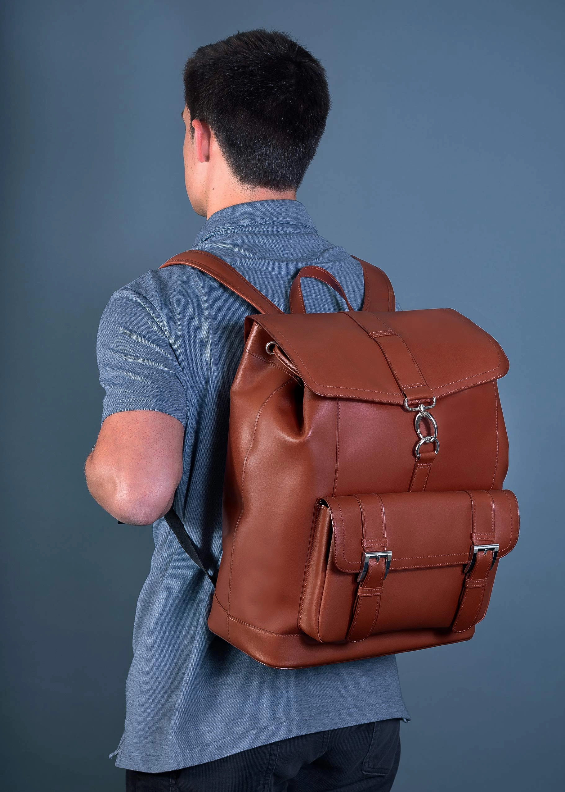 McKlein USA Hagen 15" Leather Laptop Backpack