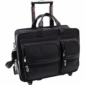 Mckleinusa Clinton 58445 Black 17 Detachable-Wheeled Laptop Case