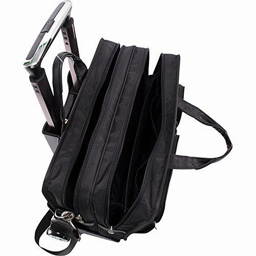 Mckleinusa Clinton 58445 Black 17 Detachable-Wheeled Laptop Case