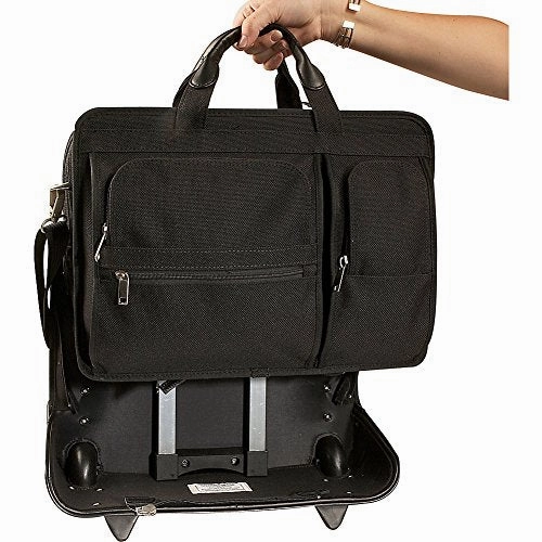 Mckleinusa Clinton 58445 Black 17 Detachable-Wheeled Laptop Case