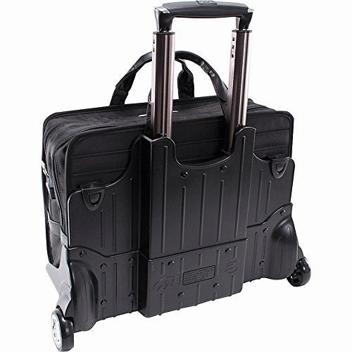 Mckleinusa Clinton 58445 Black 17 Detachable-Wheeled Laptop Case