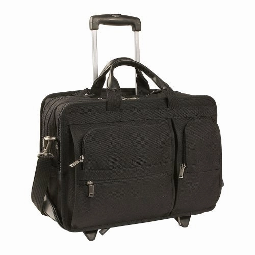 Mckleinusa Clinton 58445 Black 17 Detachable-Wheeled Laptop Case