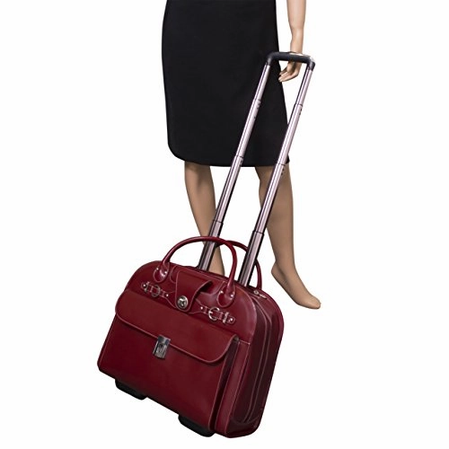 Mckleinusa Edgebrook 96316 Red Wheeled Ladies' Laptop Case