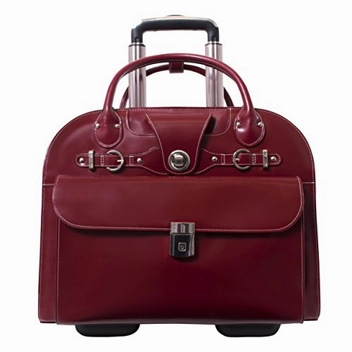Mckleinusa Edgebrook 96316 Red Wheeled Ladies' Laptop Case