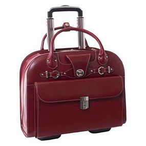Mckleinusa Edgebrook 96316 Red Wheeled Ladies' Laptop Case