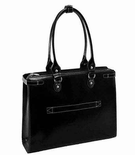 Mckleinusa Winnetka 94835 Black Leather Ladies' Briefcase W/ Removable Sleeve