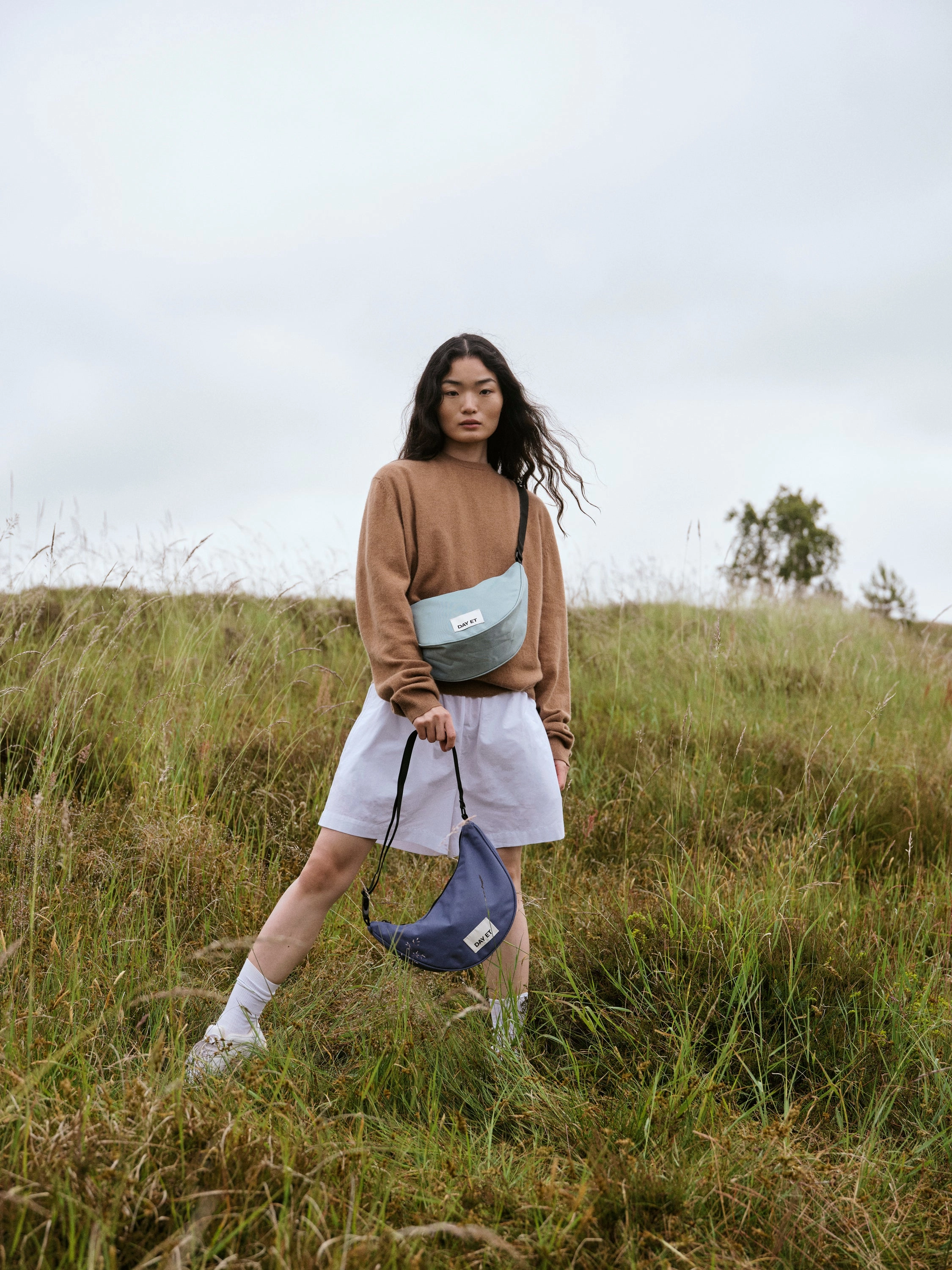 Medium Nylon Wave Crossbody Bag