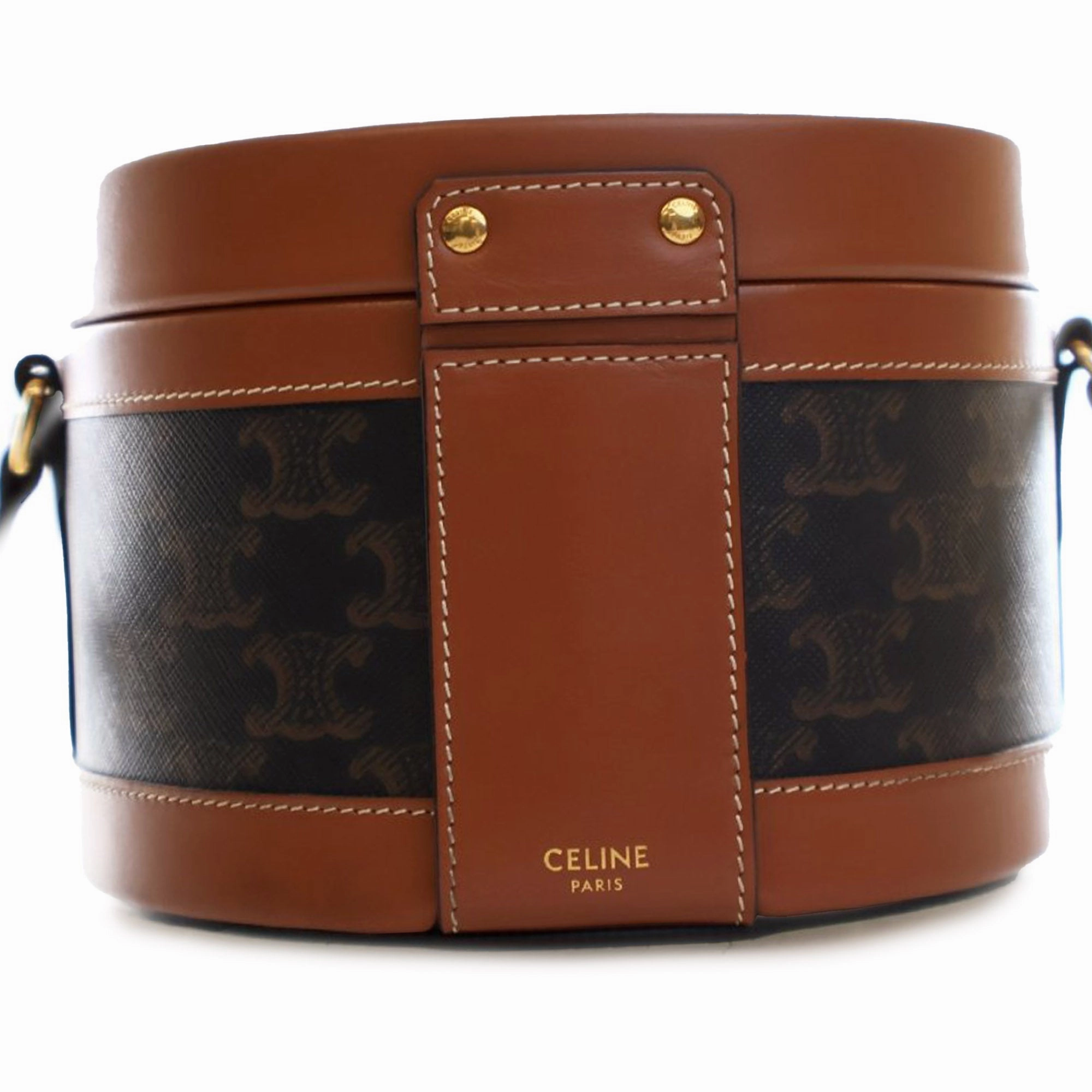 Medium Triomphe Coated Canvas Tambour Crossbody