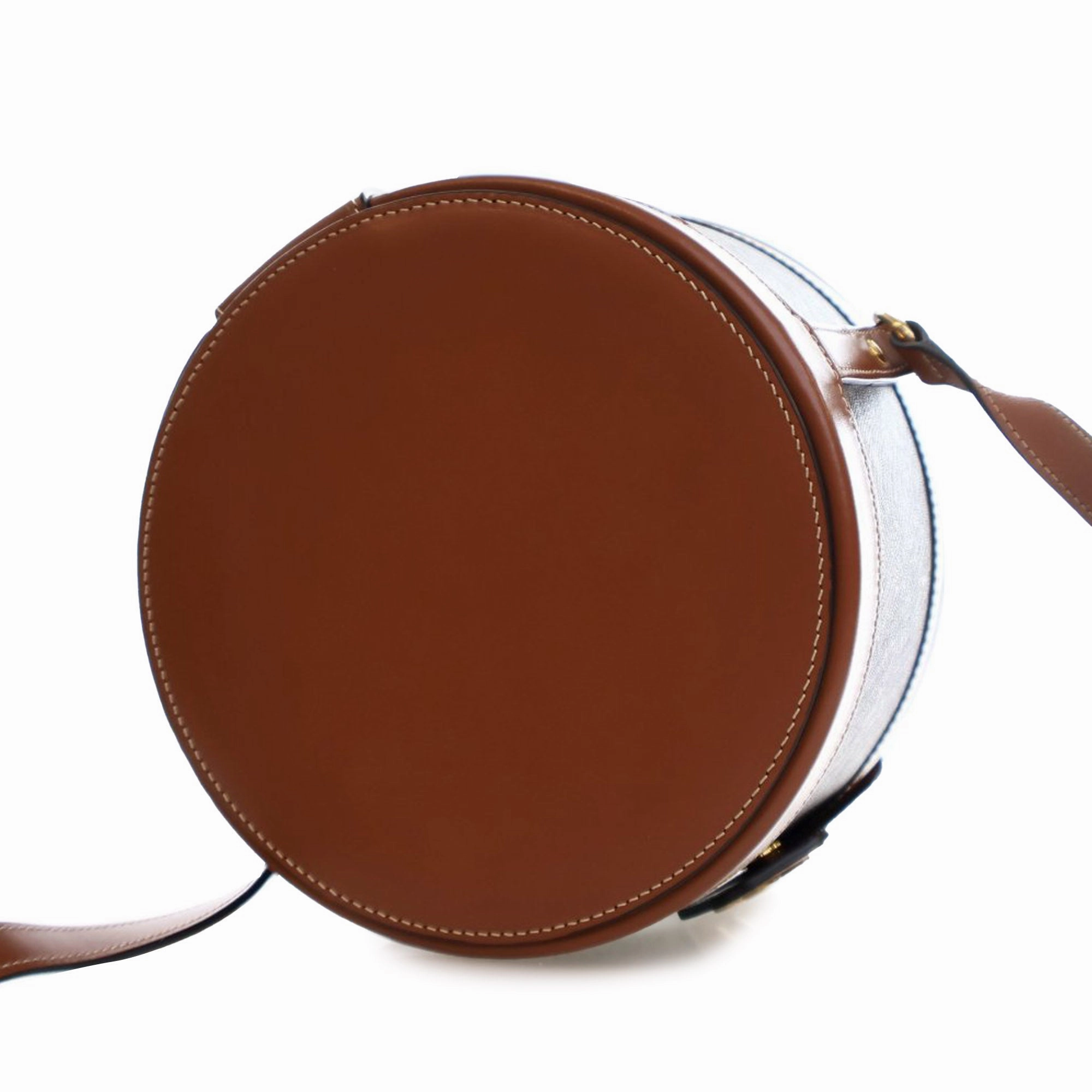 Medium Triomphe Coated Canvas Tambour Crossbody