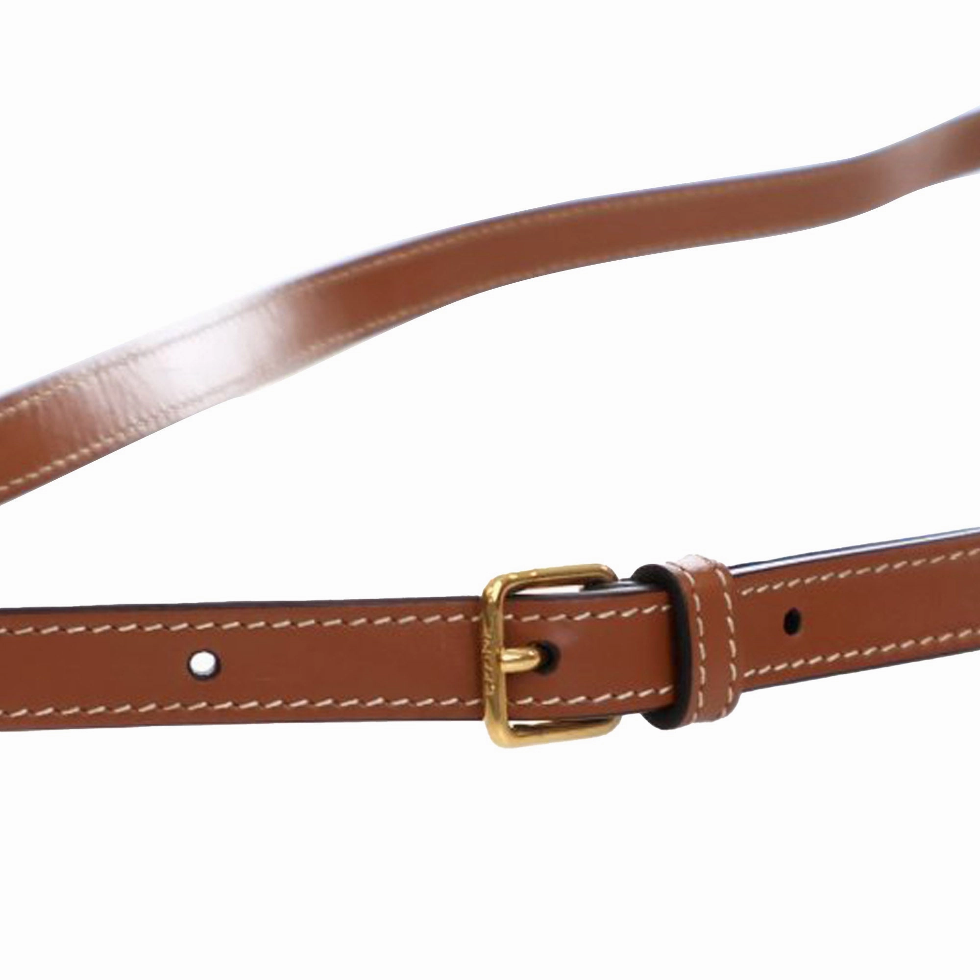 Medium Triomphe Coated Canvas Tambour Crossbody