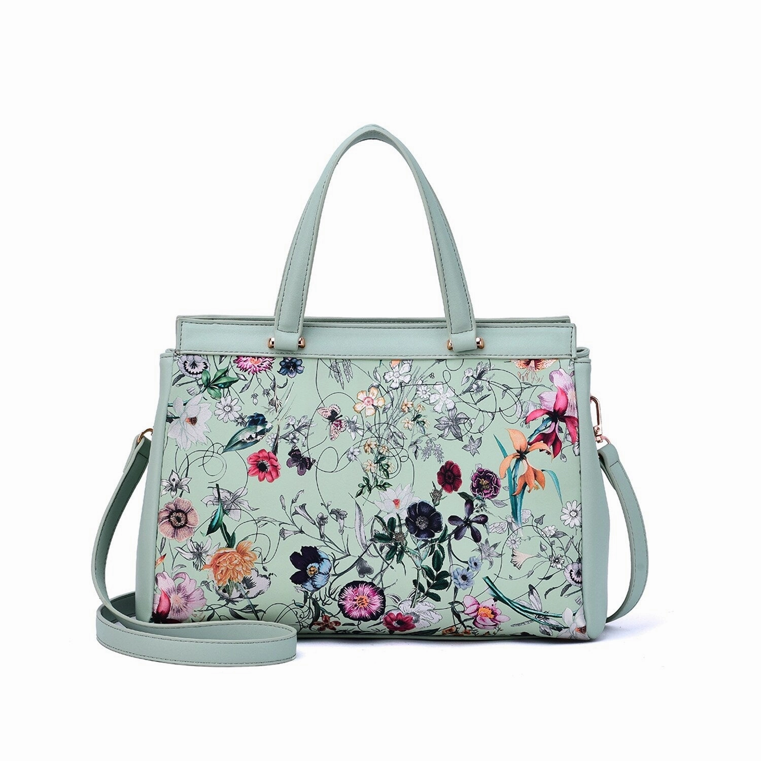 Mellow World Stellan Floral Print Satchel Bag