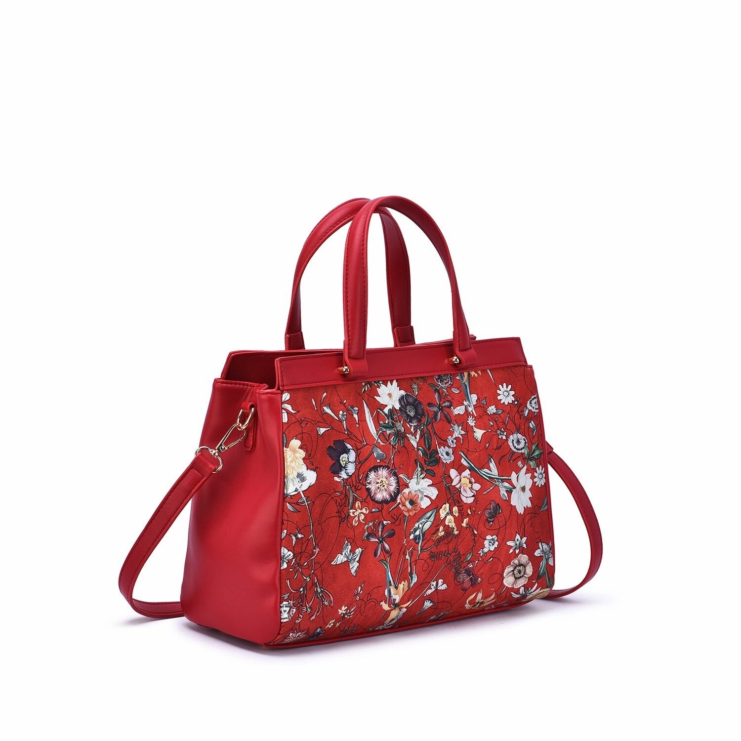 Mellow World Stellan Floral Print Satchel Bag