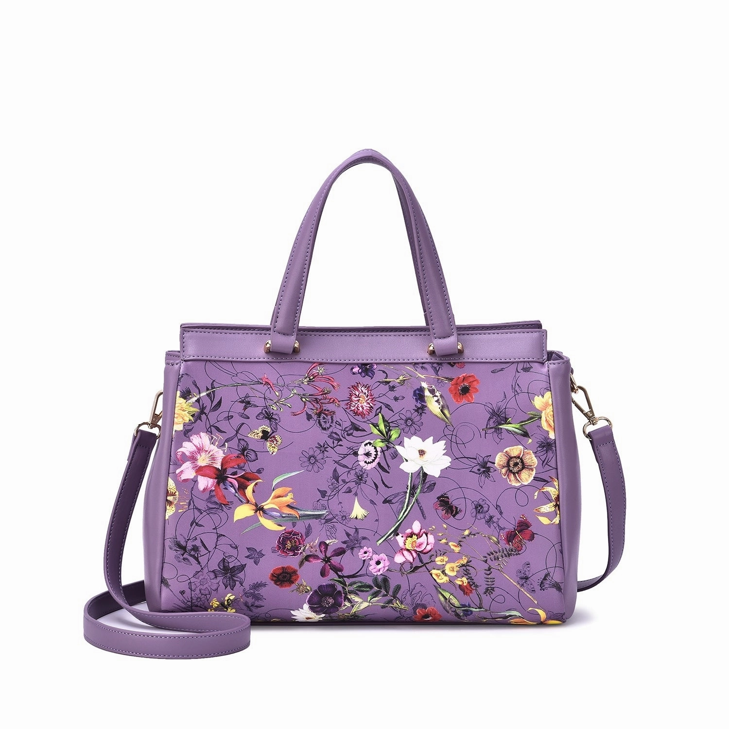 Mellow World Stellan Floral Print Satchel Bag
