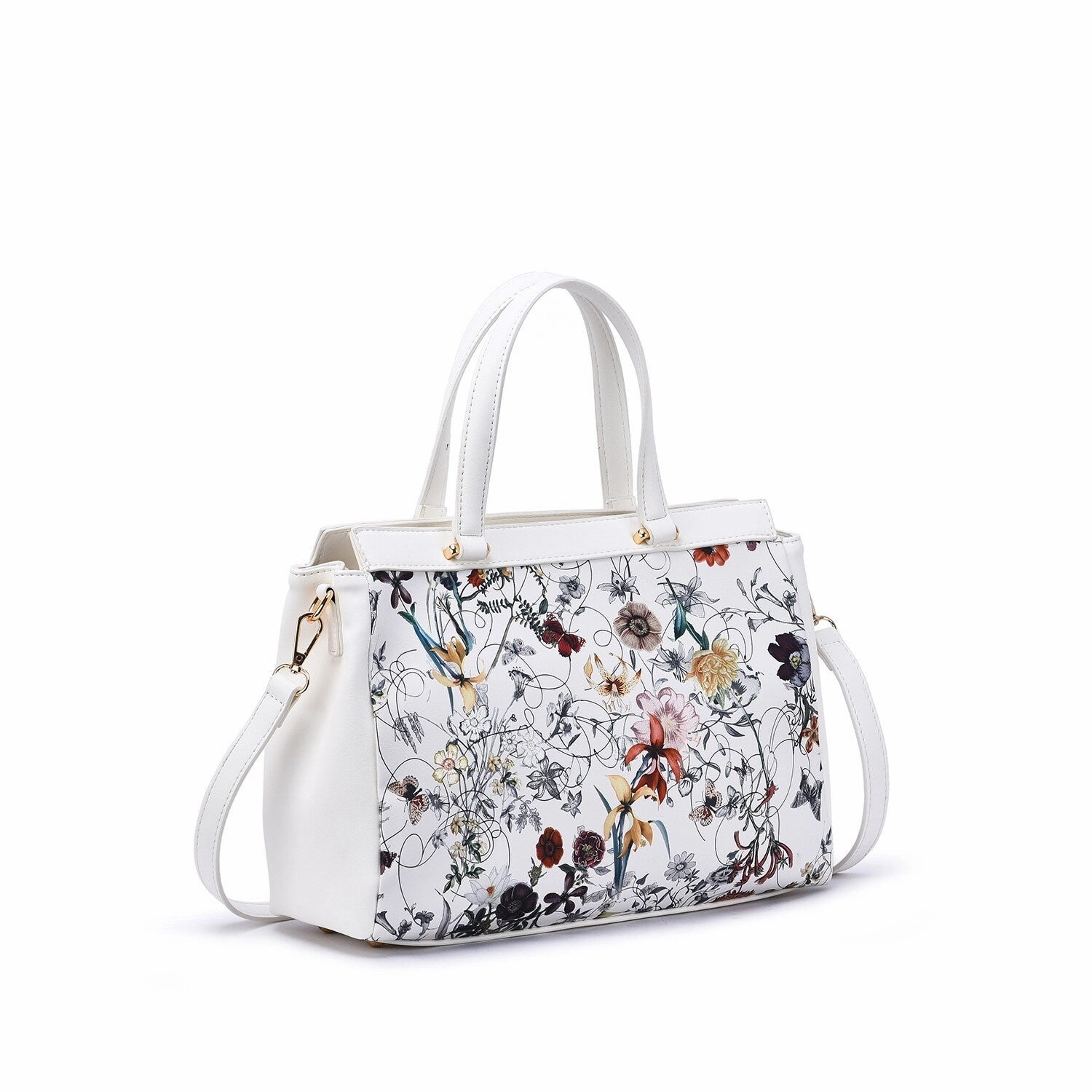 Mellow World Stellan Floral Print Satchel Bag