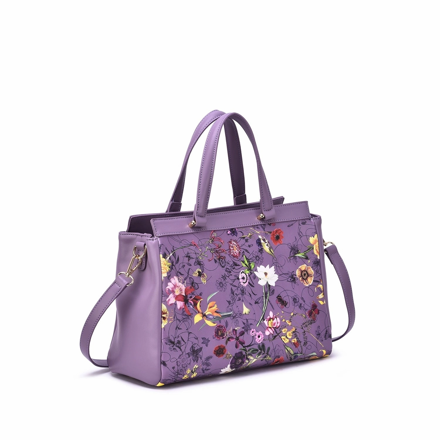 Mellow World Stellan Floral Print Satchel Bag