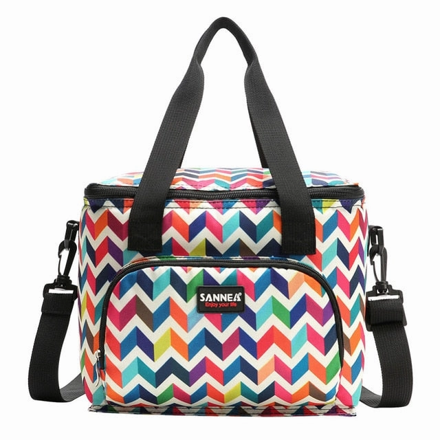 Men Women Large Capacity Portable Lunch Bag Fresh Keeping Box Insulated Tote Waterproof Cool Travel Food Lunch Storage Hand Bags
