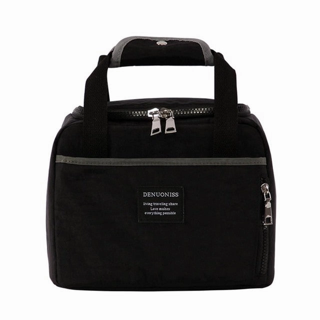Men Women Large Capacity Portable Lunch Bag Fresh Keeping Box Insulated Tote Waterproof Cool Travel Food Lunch Storage Hand Bags
