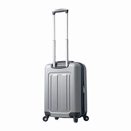Mia Toro Italy Accera Hardside Spinner Carry-on,Aluminum