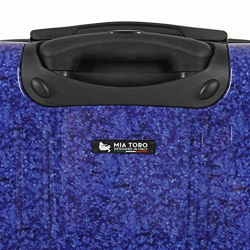 Mia Toro Italy Gita Hardside Spinner Carry-on, Blue