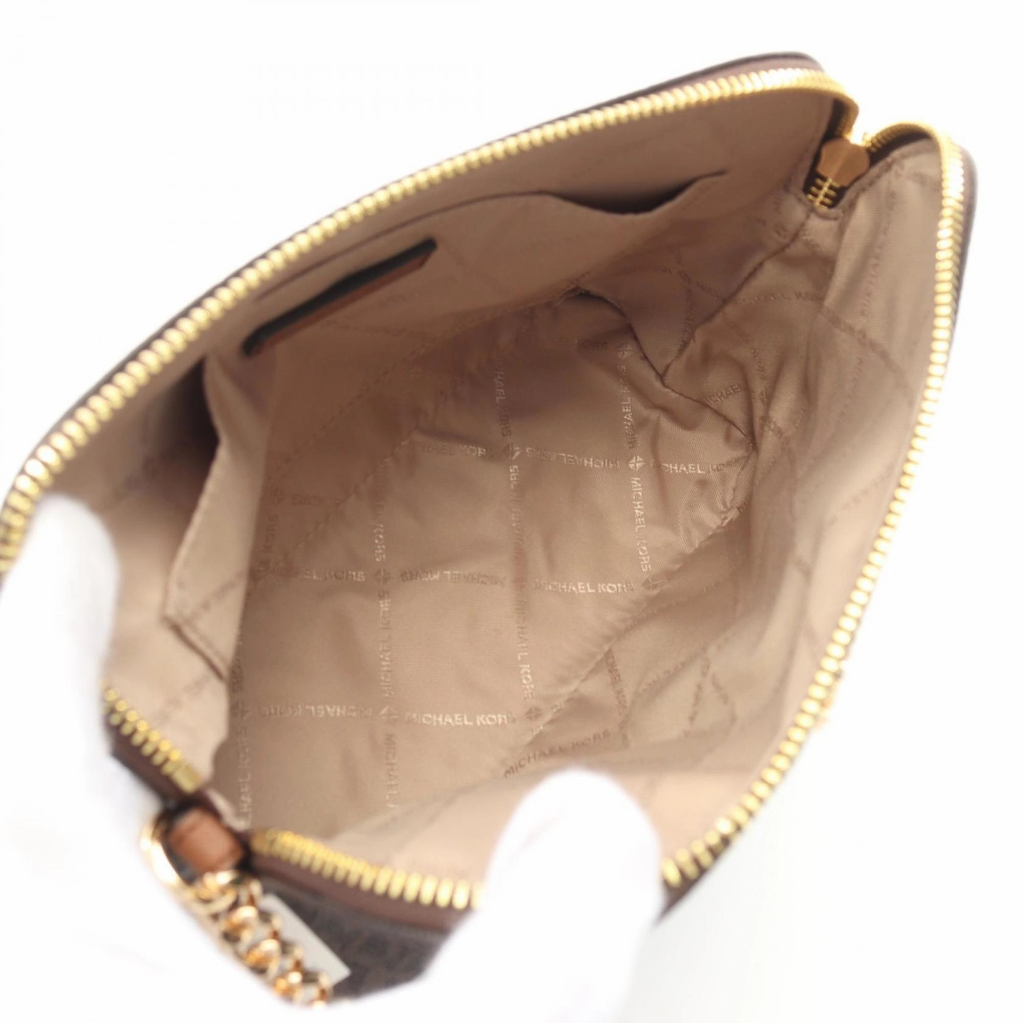 Michael Kors  Coated Canvas Pvc Leather Shoulder Bag Weekend Bag (Pre-Owned)