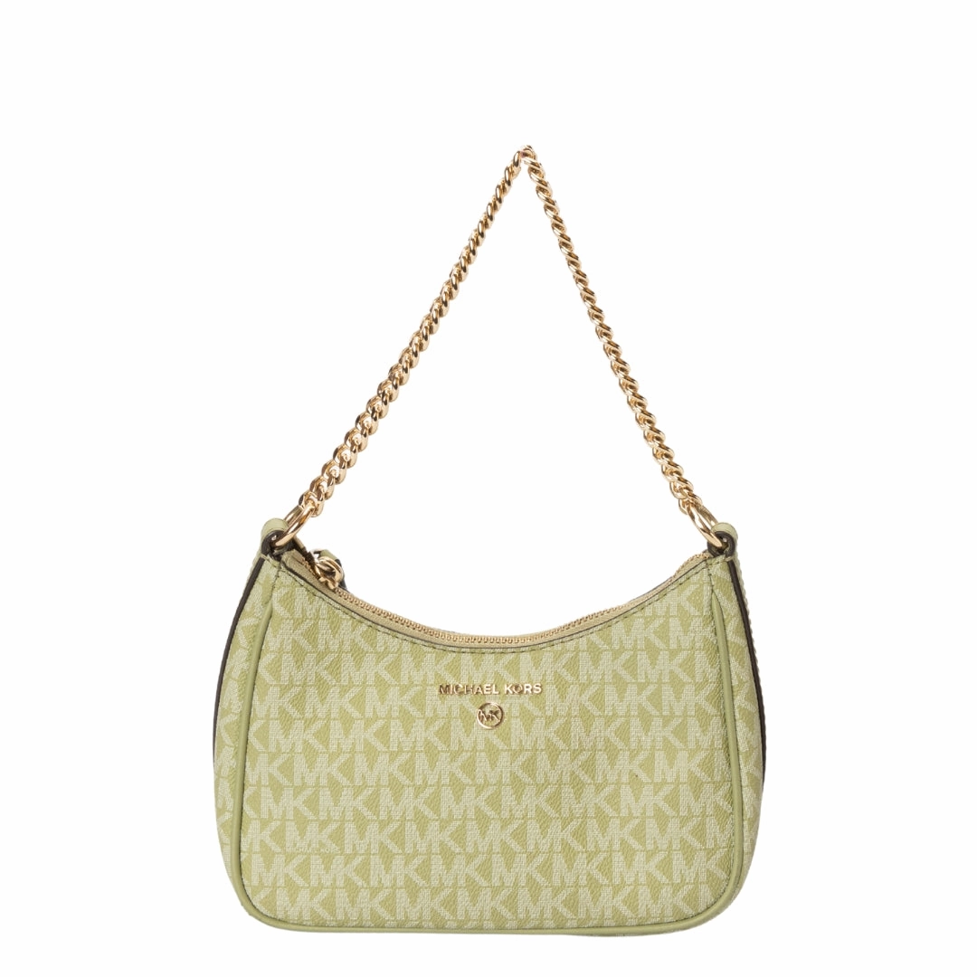 Michael Kors Green Jet Set Charm Logo Small Shoulder Bag