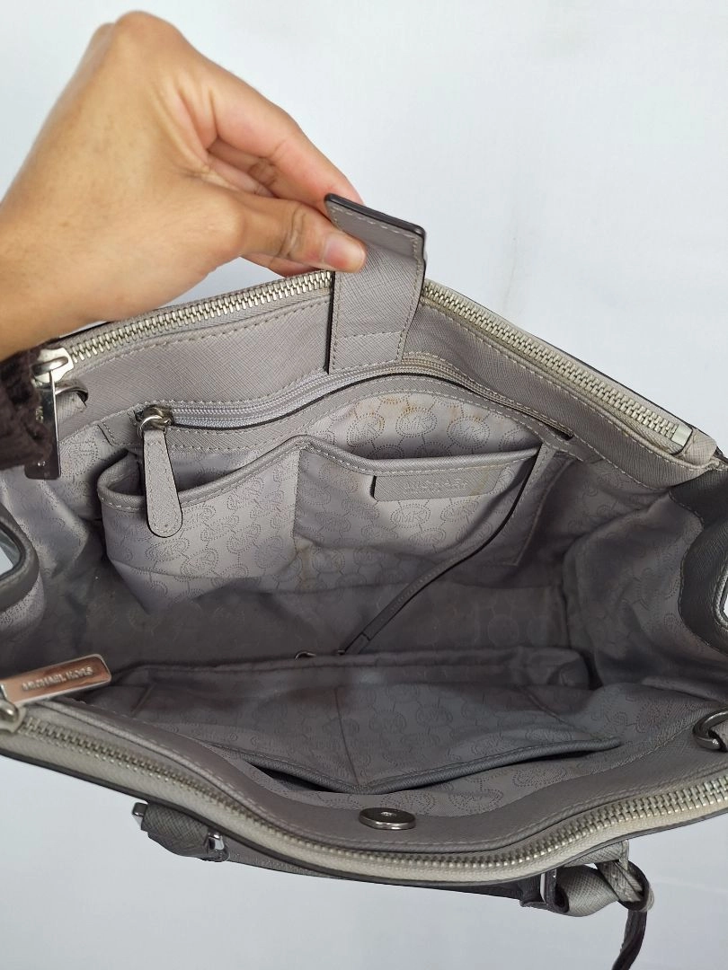 Michael Kors Grey Multi Compartment Handbag