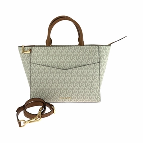 Michael Kors ivory Pvc Handbag Shoulder Bag (Pre-Owned)