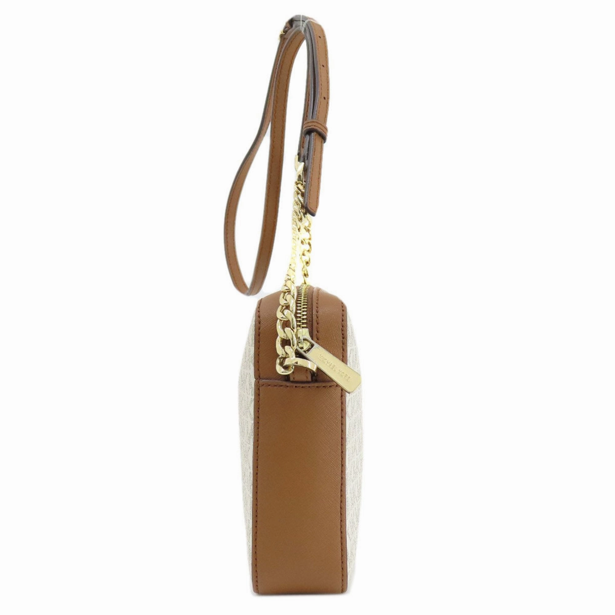 Michael Kors Jet Set Canvas Shoulder Bag (Pre-Owned)