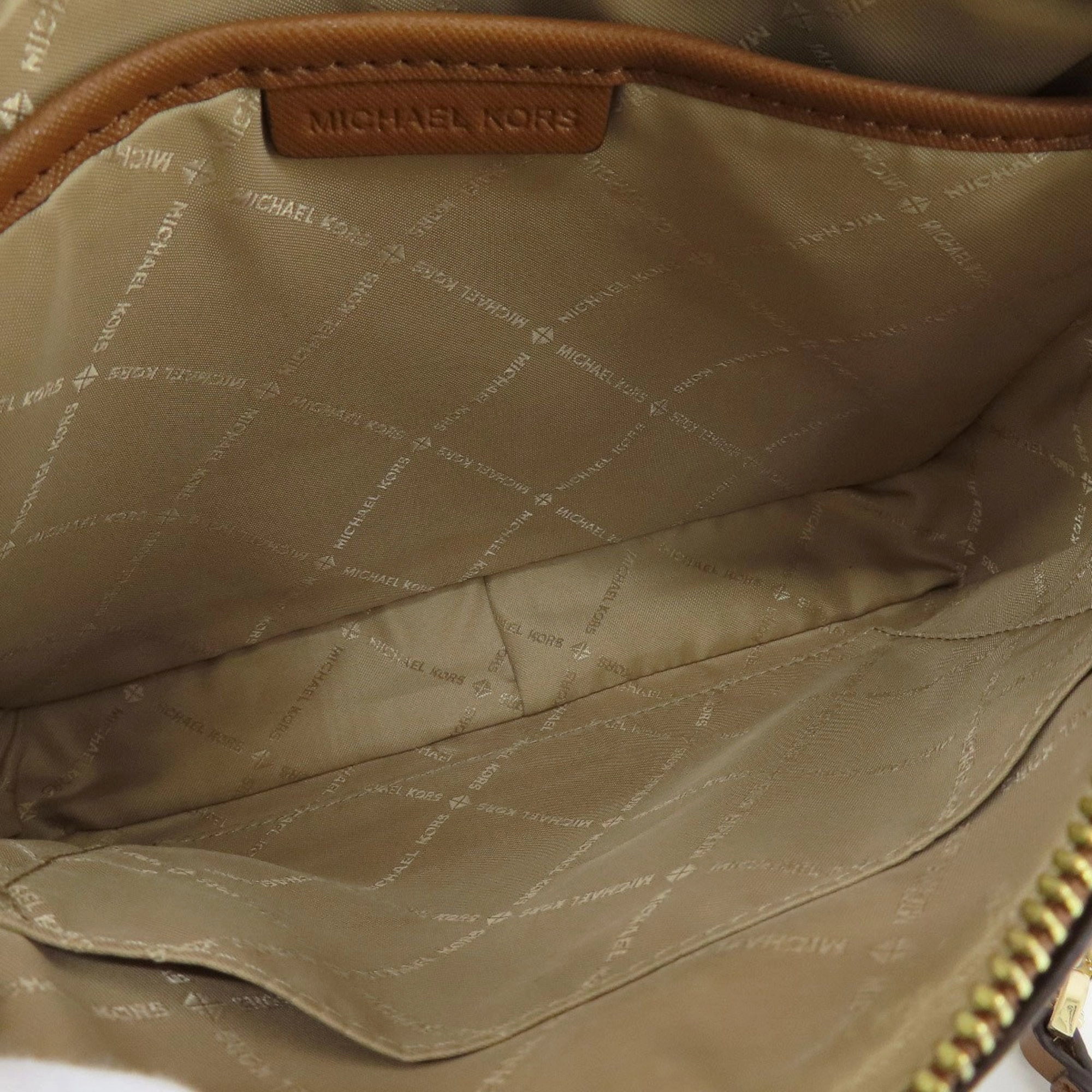 Michael Kors Jet Set Canvas Shoulder Bag (Pre-Owned)