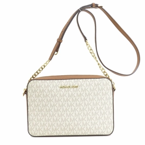 Michael Kors Jet Set Canvas Shoulder Bag (Pre-Owned)