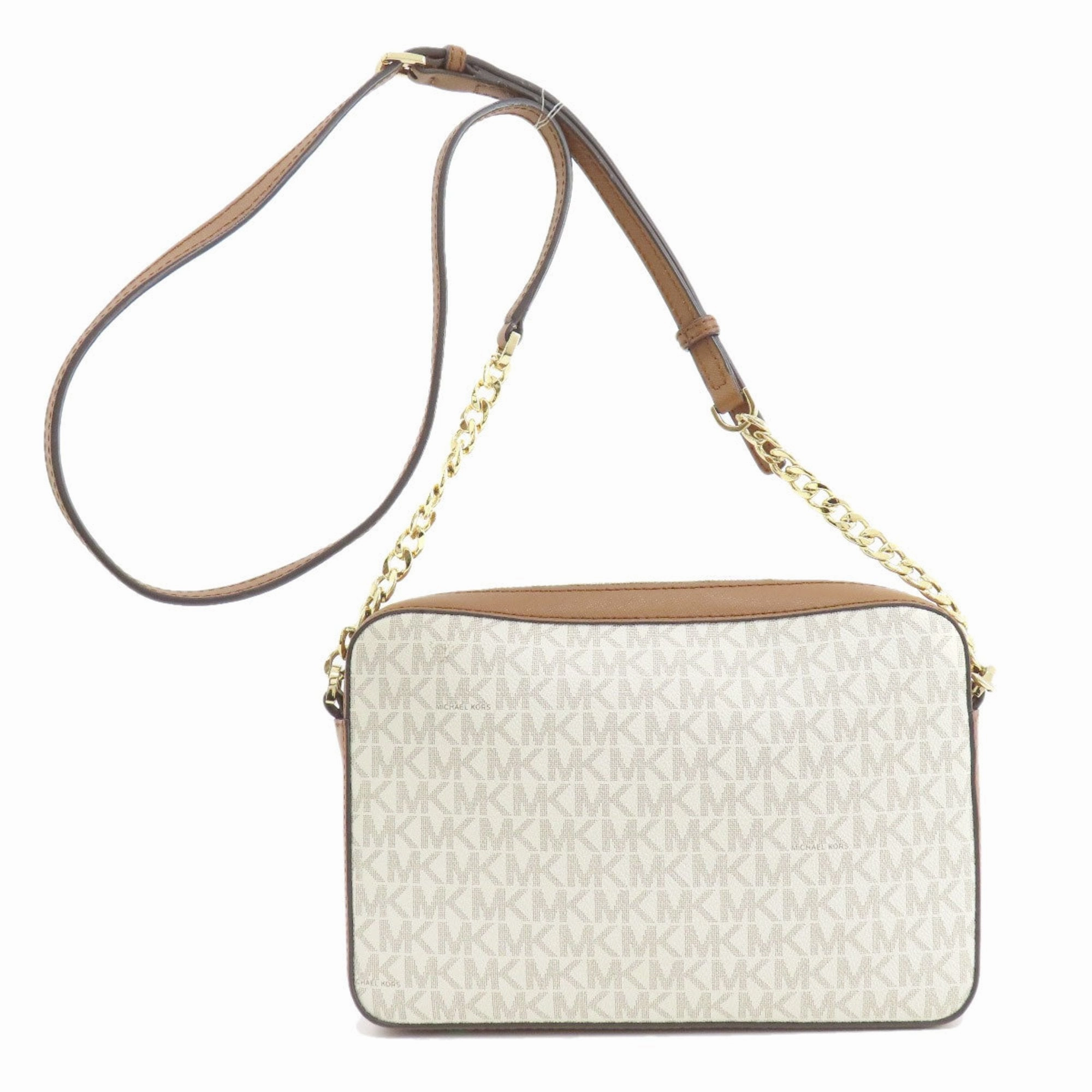 Michael Kors Jet Set Canvas Shoulder Bag (Pre-Owned)
